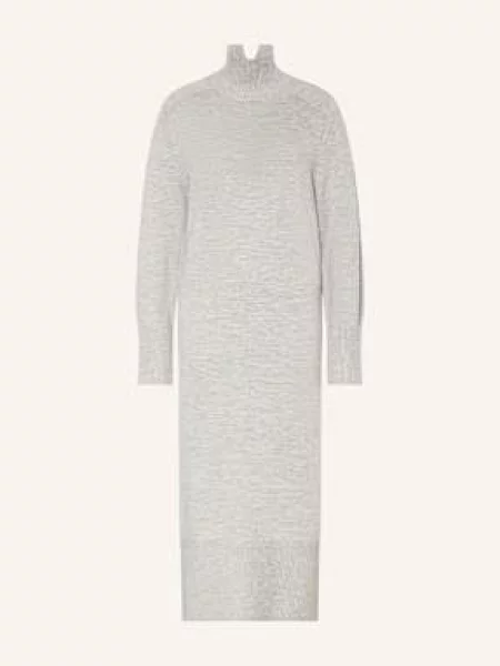 Boss Sukienka Z Dzianiny Fagliatelle grau