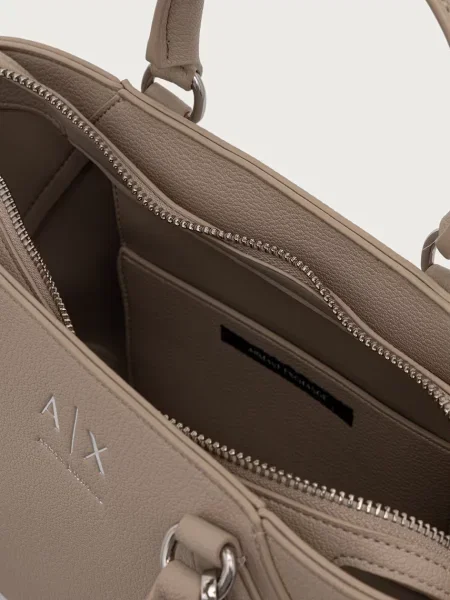 Кожаная сумка шоппер Armani Exchange