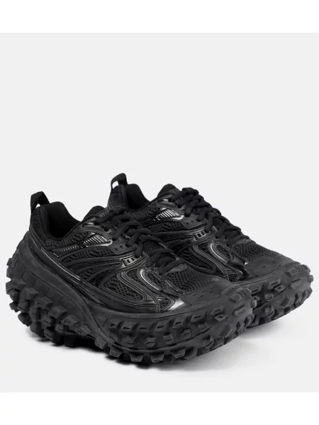 Мрежести маратонки Balenciaga черно