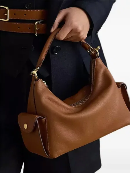 Malá kabelka Lauren Ralph Lauren hnědá