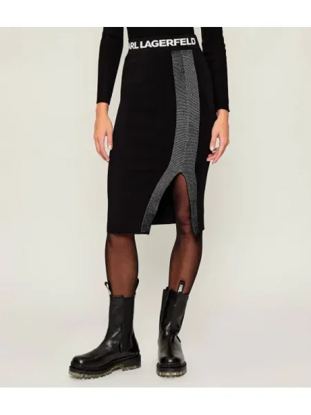 Karl Lagerfeld Fustă negru