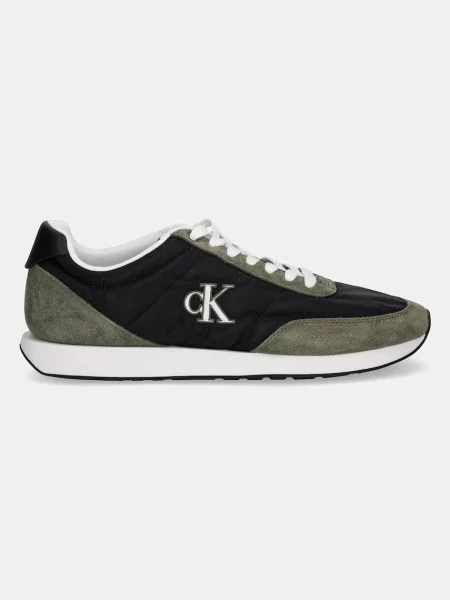 Calvin Klein sneakers RETRO RUNNER ESS MIX MAT verde
