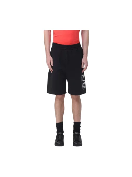 Spodenki sportowe Emporio Armani Ea7 czarne