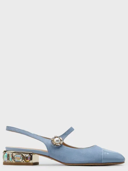 Босоніжки Giovanni Fabiani блакитні