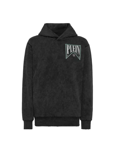 Bluza z kapturem Philipp Plein z kapturem czarna