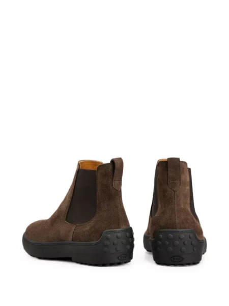 Велурени боти тип челси Tod's кафяво