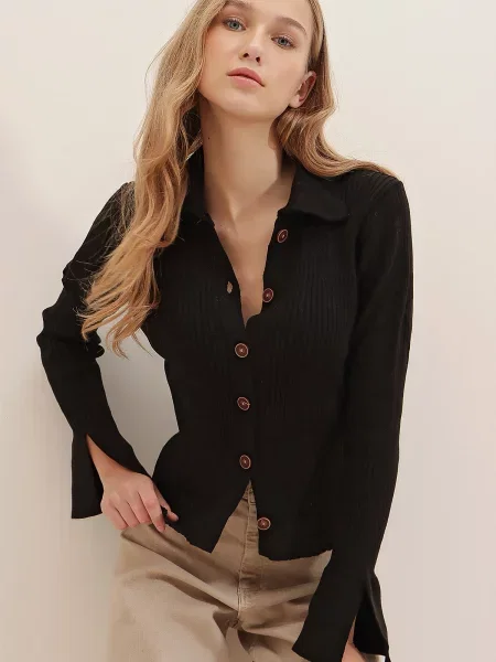 Bluză Trend Alaçatı Stili negru