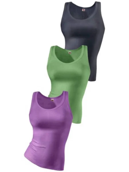 H.I.S Top bazaltno / zelena / lila siva