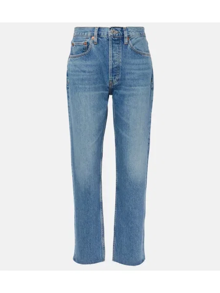 Proste jeansy Re/done niebieskie