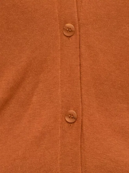 Cardigan Max Mara Leisure cu decolteu în V portocaliu