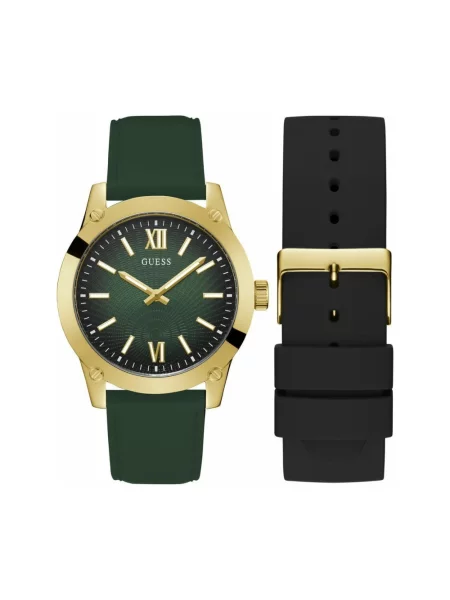 Zegarek Guess skórzany żółty