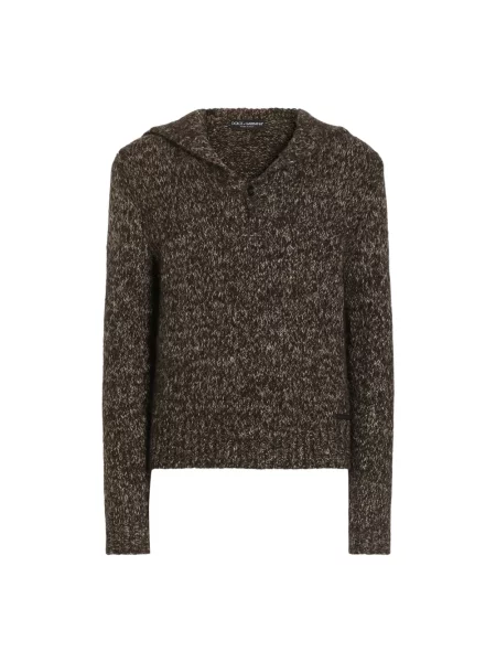 Bluza Dolce And Gabbana wełniana brązowa