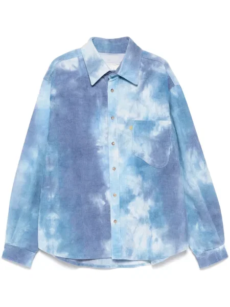 Manšestrová košile Erl modrá