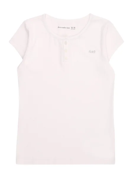 Abercrombie & Fitch Majica ESSENTIAL srebro bijela