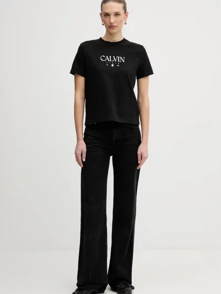 Calvin Klein Jeans kratka majica črna