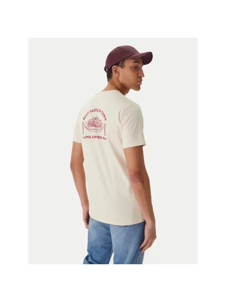 Kappa T-Shirt Regular Fit μπεζ
