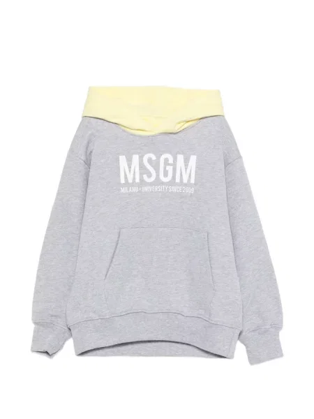 Bluza z kapturem dziecięca Msgm szara