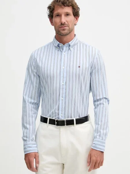 Tommy Hilfiger cămașă bărbătească de albastru