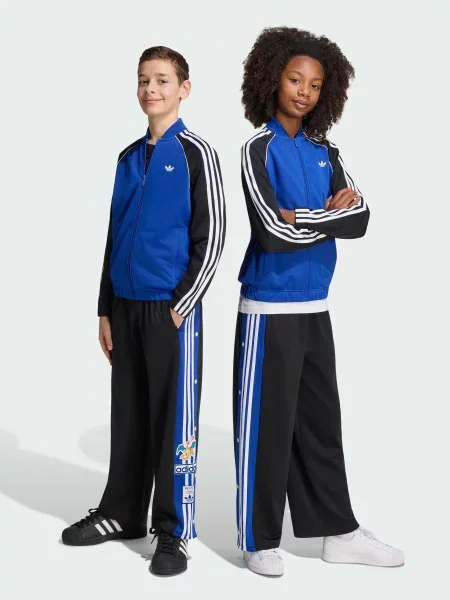 Дитячі Повсякденні штани adidas Graphics комбінований верх чорний