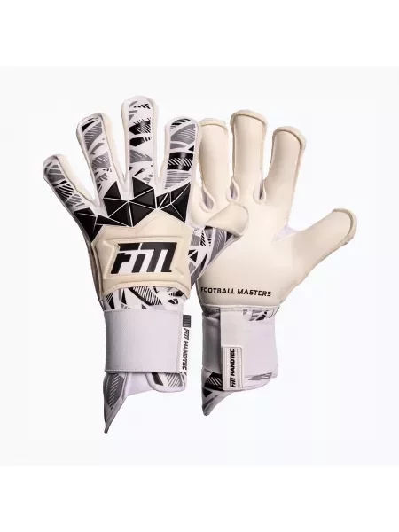 Rękawice bramkarskie Football Masters Invictus X Pro RF white/black białe