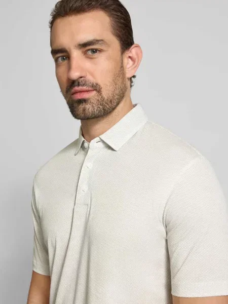 Koszulka polo z krótką listwą guzikową Armani Exchange białe