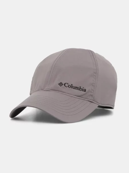 Шапка с козирка Columbia с апликация сиво