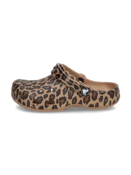 Dětské pantofle Crocs hnědé