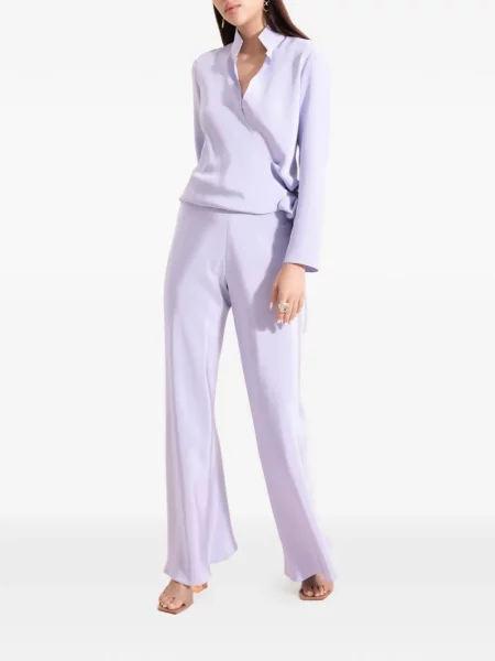 Pantaloni Peter Cohen cu picior lat violet