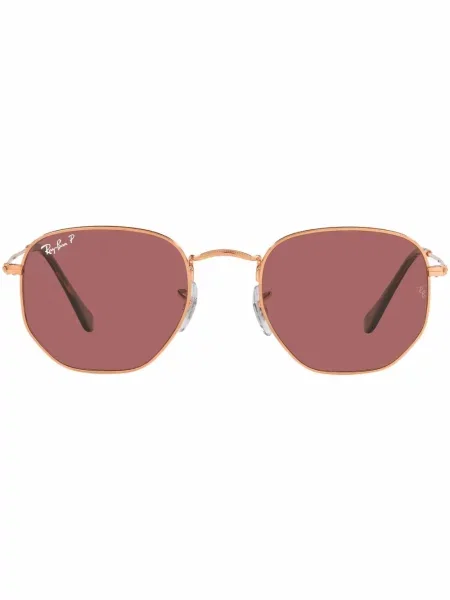 Ochelari de soare Ray-ban cu imprimeu geometric roz