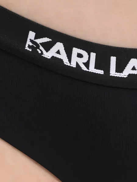 Bikini Karl Lagerfeld autogrammal fekete