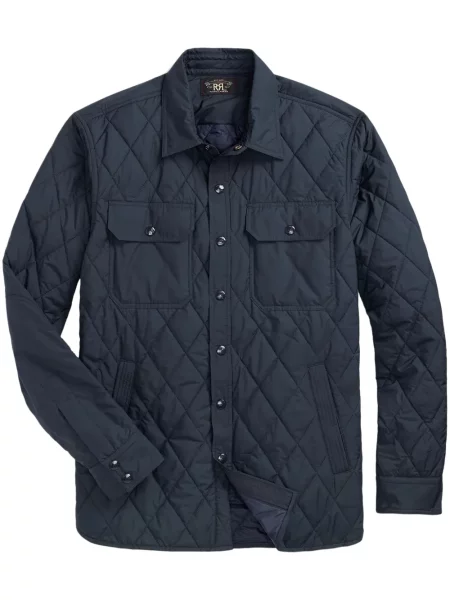 Geacă Ralph Lauren Rrl cu buzunare cu clapetă albastru