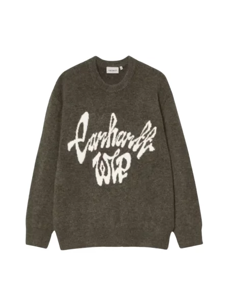 Sweter Carhartt Wip wełniany zielony