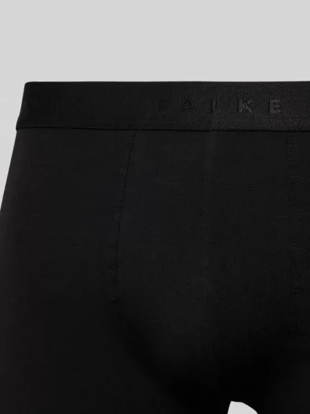 Obcisłe bokserki z elastycznym paskiem z logo model Daily Comfort' Falke czarne