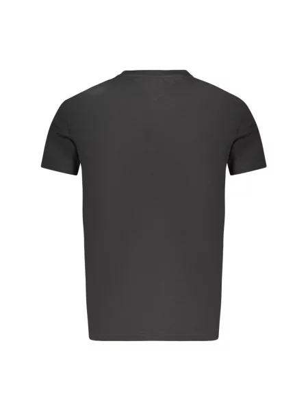 T-shirt krój slim fit z czystej bawełny Tommy Hilfiger czarna