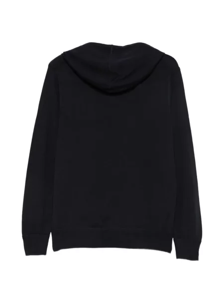 Πλεκτό hoodie Hindustrie με κορδόνι μπλε