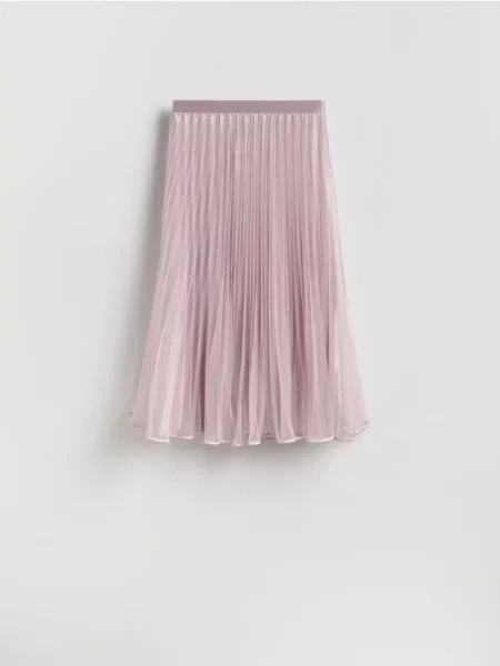 Reserved Fustă midi roz-pastel roz