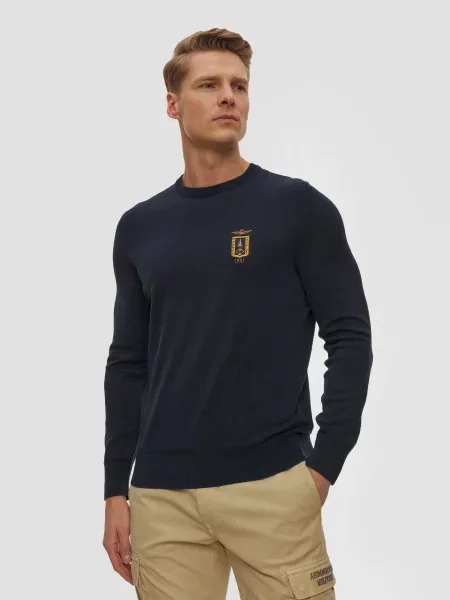 Sweter Aeronautica Militare granatowy
