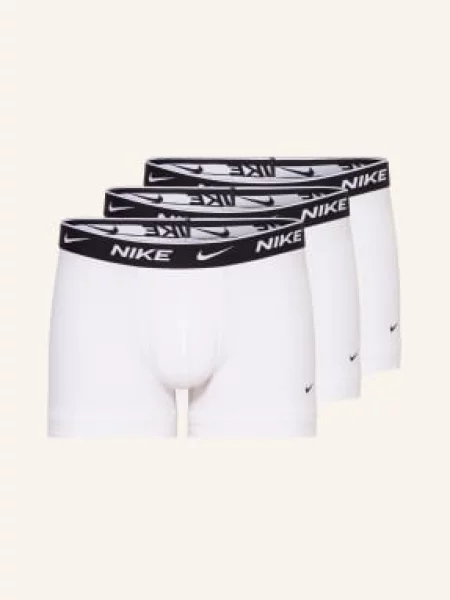 Boxerky Nike Everyday Cotton Stretch Trunk 3 páry white bílé