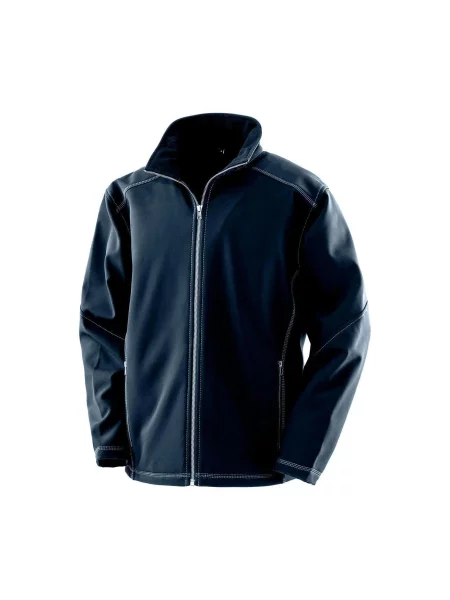 Kurtka softshell z potrójnym szwem Result niebieska