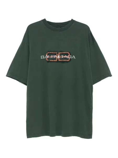Póló Balenciaga nyomtatás zöld