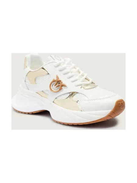 Pinko Sneakers tornacipő ARIEL 15 bőr hozzáadásával fehér