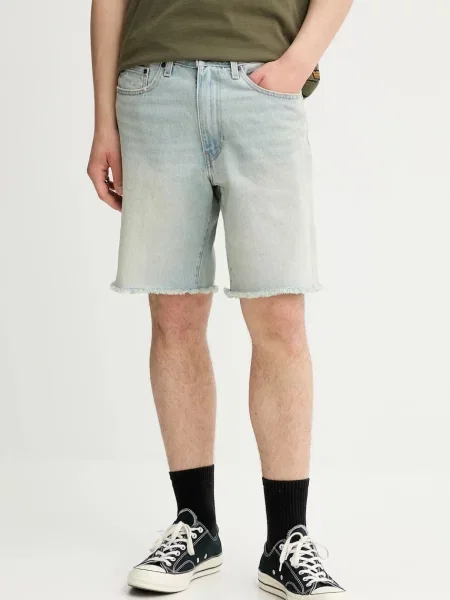 Дънков къс панталон Levi's мъжки бежово