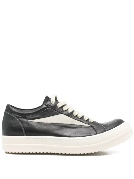 Kožený retro top Rick Owens černý
