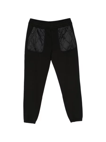 Matlasat pantaloni Moncler alergare negru