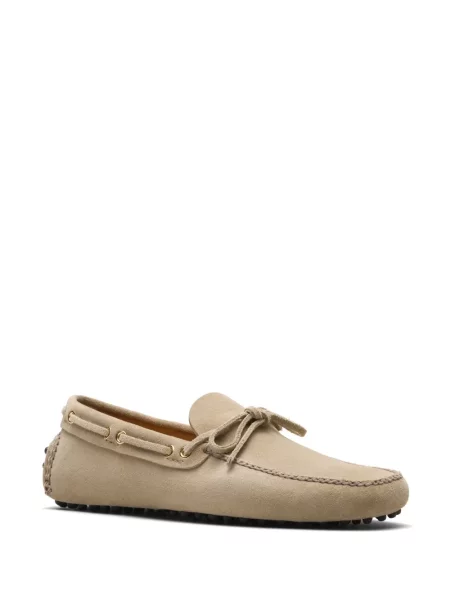 Pantofi loafer Car Shoe din piele de căprioară