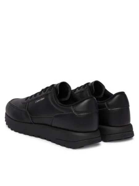Pánska obuv Calvin Klein City Runner Laceup Leather triple black čierna
