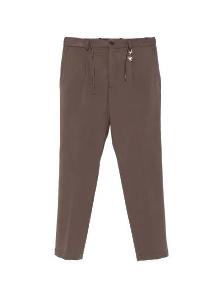 Pantaloni de jogging Manuel Ritz din jerseu alergare maro