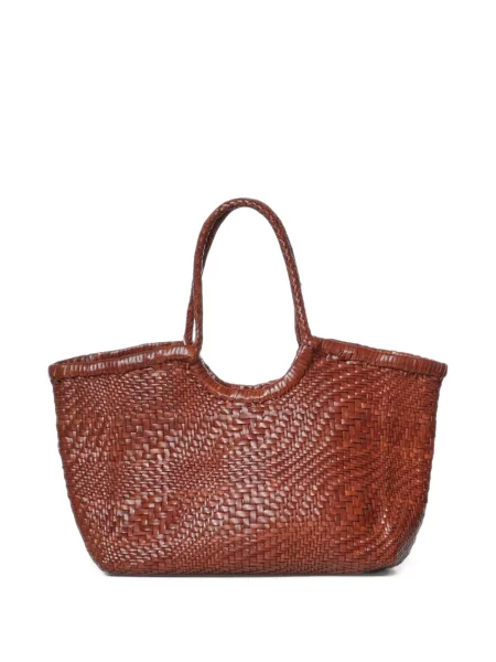 Geantă shopper Dragon Diffusion din piele maro