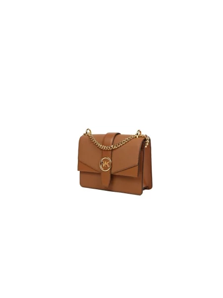 Torebka crossbody Michael Kors skórzana brązowa
