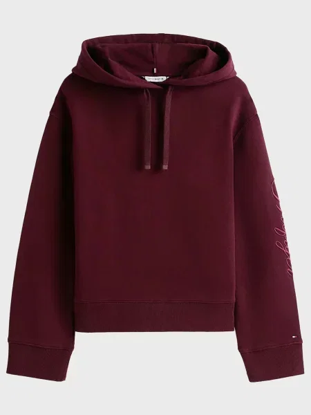 Махрова толстовка Tommy Hilfiger бордова